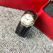 【二手99新】卡地亞（Cartier ）藍(lán)氣球系列男表女士名表自動(dòng)機(jī)械石英表外圈后鑲鉆奢侈品腕表 28表徑 皮帶W69018Z4石英表