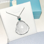 KZD老鳳凰佛公項鏈配飾女輕奢小眾鎖骨鏈白玉髓吊墜毛衣項馬年禮物 佛公項鏈 款式C 毛絨