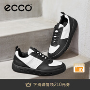 愛(ài)步（ECCO）七夕禮物板鞋男 男士休閑鞋拼色厚底男鞋明星同款 街頭720 520814 黑色/白色52081450669 41