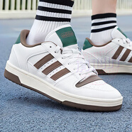 阿迪達斯（adidas）男鞋休閑鞋 25秋新款運動鞋時尚復古網(wǎng)球鞋子舒適耐磨透氣滑板鞋 白/卡其/綠/時尚款/BREAK START 40 內(nèi)長245mm