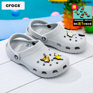 卡駱馳（crocs）洞洞鞋男鞋女鞋 25夏季新款運動鞋平底沙灘鞋透氣情侶涼鞋拖鞋子 大氣灰經(jīng)典克駱格/現(xiàn)貨速發(fā) 41-42 (260mm)