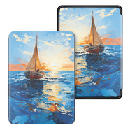 TWOSHEEP適用cle6保護套Cle6Cle6pro磁吸喚醒電紙書(shū)智能保護殼 A251揚帆起航 漢王clear66英寸