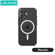 優(yōu)勝仕（USAMS）磁吸透明蘋果手機殼防摔硬殼保護套 iphone16 磁吸保護套6.1 透明