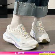 耐克（NIKE）運(yùn)動(dòng)女鞋 2025新款夏季網(wǎng)面透氣慢跑鞋輕便休閑跑步鞋子 JOURNEY RUN/馬卡龍 37.5 內(nèi)長(zhǎng)235mm