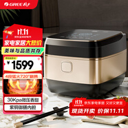 大松（TOSOT）格力電飯煲4-5人家用電飯鍋4L微壓力4段IH加熱智能多功能煮粥煲湯帶蒸屜健康發(fā)芽飯GDCF40X80C