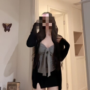 FSHE秋冬時(shí)尚套裝女兩件套純欲2025年新款春秋季搭配一整套女裝套裝 開(kāi)衫+吊帶背心+短裙 S