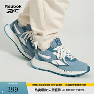 Reebok銳步官方24新品男女CL LEGACY W+蕾格西黑武士休閑復(fù)古跑鞋 100222158 霧霾藍(lán) 40.5 (26cm),US: 8