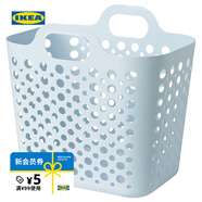 宜家（IKEA）SLIBB斯利波多夾子晾曬夾曬襪子神器家用衣架內(nèi)衣夾子 藍(lán)色軟質(zhì)洗衣籃