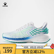 KELME/卡爾美 休閑運動(dòng)跑鞋男鞋春秋新款緩震專(zhuān)業(yè)訓練健身低幫跑步鞋女 白/綠 40