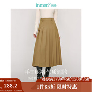茵曼（INMAN）毛衣女蝴蝶結針織開(kāi)衫節荷葉袖氣質(zhì)外套 卡其色-半身裙 18438095 常規 S