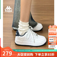 KAPPA卡帕背靠背女鞋厚底板鞋女2025秋季新款百搭小白鞋休閑運動鞋子女 經(jīng)典白/海昌藍 012 35 (220mm)
