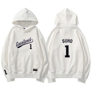 漫曦宛EXO2023專(zhuān)周邊CreamSoda舞蹈練習室同款衛衣套頭連帽衫打歌衣服 SUHO-白色 薄款 S