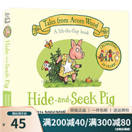 英文原版 Hide and Seek Pig 捉迷藏的小豬 Tales from Acorn Wood 橡樹林的故事 紙板翻翻書 兒童啟蒙繪本 Julia Donaldson 綠山墻
