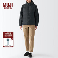 無印良品（MUJI）女式 便攜式 立領(lǐng)羽絨夾克羽絨服外套冬季女裝女款外衣 黑色 M （160/84A）