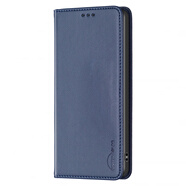 三星（SAMSUNG）【品質(zhì)原裝】適用真皮款 三星手機殼S23/FE保護FE皮套u(yù)ltra防摔A1 藍色+鋼化膜_真皮款 三星galaxy_A15_5G