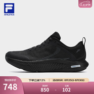 斐樂（FILA）官方男鞋NUVOLE JOG路跑鞋2025夏新款柔云健步鞋運(yùn)動鞋 駿馬黑-BB 40