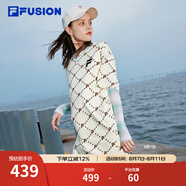 FILA FUSION 斐樂潮牌女子針織連衣裙夏新款寬松潮流運動裙子 仿古白-IV（寬松版型） XL 175/92A