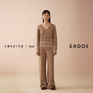 ERDOS×swaying聯(lián)名系列 雙提條紋女士直筒款 卡其 M 165/68A