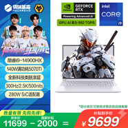 機械革命【國家補貼20%】極光X Pro 16英寸 酷睿i9HX 游戲本筆記本電腦(i9-14900HX 32G 1T RTX5070Ti 白)