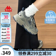 卡帕（Kappa）官方羽翼背靠背老爹鞋女夏季厚底增高休閑運(yùn)動鞋子女 香草綠 38