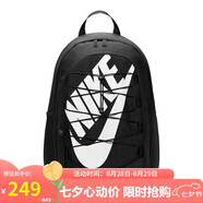 耐克（NIKE）男女雙肩包背包 大容量旅行包電腦書(shū)包休閑包DV1296-010 黑白