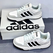 阿迪達(dá)斯 （adidas）官方艦店男鞋秋季新款運(yùn)動鞋neo防滑耐磨百搭低幫板鞋時尚休閑鞋 JI2546/白黑棕 40.5