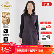 喬萬(wàn)尼商場(chǎng)同款羊毛呢連衣裙繭型甜美小香風(fēng)設(shè)計(jì)EI4E613906 灰色千鳥(niǎo)格 L