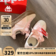 KAPPA卡帕女鞋厚底滑板鞋子女2025秋季新款運動休閑鞋軟底德訓鞋小粉鞋 奶茶粉 38
