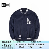 NEW ERA紐亦華MLB棒球NY夾克刺繡春秋男女情侶簡約百搭運動休閑外套 13546436-藏青色 LA L