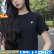 耐克（NIKE）官方 短袖女衣服 2025夏季新款純棉潮流透氣親膚跑步運(yùn)動(dòng)休閑t恤 新到貨/DZ4681-010/純棉親膚 L