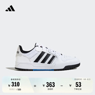 adidas ENTRAP美式校園風(fēng)運(yùn)動(dòng)板鞋男女少年感復(fù)古籃球鞋阿迪達(dá)斯 白色/黑色   42.5