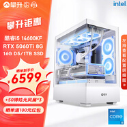 攀升戰(zhàn)魂i5 13400F/5060Ti直播AI設(shè)計師渲染剪輯電競游戲電腦主機(jī)臺式全套diy組裝電腦整機(jī) 14600KF 5060Ti 16G 丨配置八