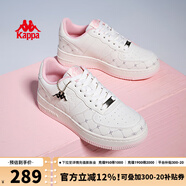 KAPPA男鞋板鞋男2025秋季新款小白鞋子男款情侶跑步鞋百搭休閑運(yùn)動(dòng)鞋 冬日白/奶茶粉(女款） 38 (235mm)