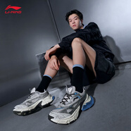 李寧星際減震回彈經(jīng)典休閑鞋男鞋新款撞色復古潮流運動(dòng)鞋正品