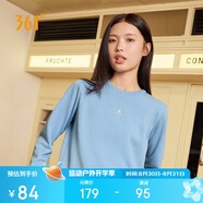 361°衛衣女秋季外套運動(dòng)休閑套頭衫寬松圓領(lǐng)長(cháng)袖上衣662334801D-8