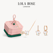 LOLA ROSE羅拉玫瑰常青藤項鏈新款雙葉寶石項鏈女士項鏈女生日禮物女