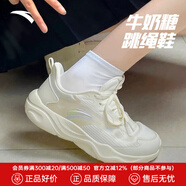安踏（ANTA）牛奶糖|運(yùn)動(dòng)鞋女鞋夏季輕質(zhì)網(wǎng)面透氣跑步鞋減震訓(xùn)練健身跳繩鞋子 【牛奶糖】淺米白7601-2 37.5 (235mm)