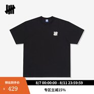 UNDEFEATED官方春季新品美式街頭經(jīng)典字母LOGO涼感休閑短袖T恤男上衣 黑色 XS