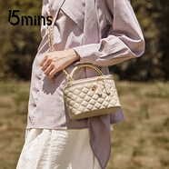 15MINS包包女新款2025菱格鏈條包輕奢百搭單肩斜挎手提包圣誕禮物送女友