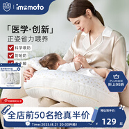 imomoto斜坡枕嬰兒床中床哄娃神器輔助睡覺墊0-6個月用品 梵蒂岡金 【穩(wěn)固承托  一枕多用】