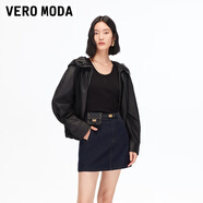 VEROMODA半身裙2025秋冬新款包包腰帶活性染牛仔短裙通勤簡約325437003 特深牛仔藍色 XS