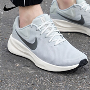耐克（NIKE）跑步鞋男鞋 2025新款秋季運動鞋輕便低幫休閑鞋緩震慢跑鞋 革命7/青灰色/泡棉緩震 【寬版】 40
