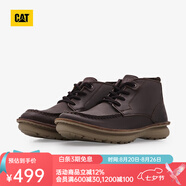 CAT卡特工裝靴男士馬丁靴防滑厚底戶(hù)外英倫風(fēng)牛皮靴子P725410N3EDC17 深褐 43
