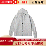 PSO Brand男女裝卷紗彩點(diǎn)連帽開衫毛衣男女寬松個(gè)性潮流百搭針織 彩點(diǎn)藍(lán)Blue XS
