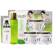 伊億美臻白美膚煥顏五件套裝正品早晚霜洗面奶五合一護膚品化妝品套裝 五件套+爽膚水