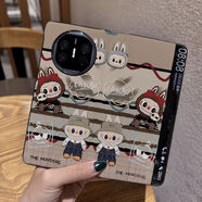 適用華為matex6手機殼新款布布磁吸翻蓋皮質(zhì)折疊屏男mateX6典 卡其拉布布全包翻蓋皮套 三星Galaxy Z Fold4