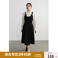 獨(dú)束大碼女裝法式輕奢小香風(fēng)外套收腰吊帶連衣裙套裝女秋冬微胖mm 連衣裙 3XL
