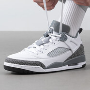 耐克（NIKE）官方籃球鞋男鞋 新款運(yùn)動(dòng)鞋緩震 JORDAN SPIZIKE LOW 透氣休閑鞋 FQ1759-102/白/冷灰/煤黑/狼灰 42.5