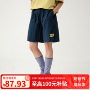 NNGZ諾諾公主S1N大童短褲女新款褲子休閑青少年少女百搭顯瘦戶外運動 深藍色 160 cm