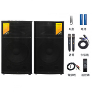 辛梓（xinzi）單雙15寸戶(hù)外大功率舞臺演出活動(dòng)音響婚慶主持藍牙有源音箱 單15寸一對